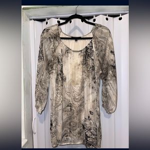 Sara Michelle Tan/GoldBlack Blouse Size 1X